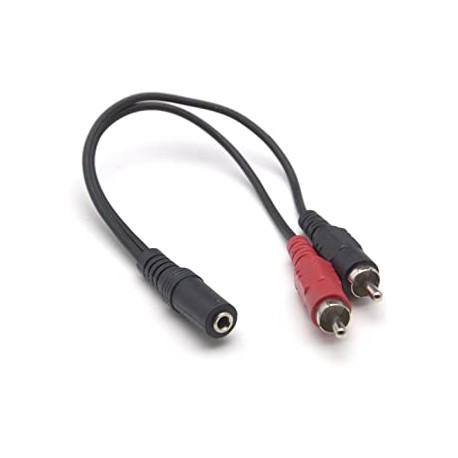 GBL Cable adaptador Jack 3.5mm / 2 x RCA