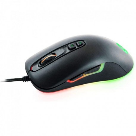 QPad DX-30 – Ratón Gaming Ergonómico para Diestros con Iluminación RGB